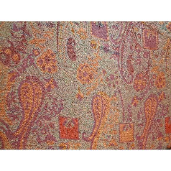 100% Pashmina scarf wrap shawl 28 X 72 Pink Coral Woven Fringe - Picture 4 of 5